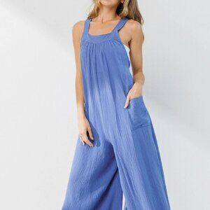 Blue Wide Leg Jumpsuit